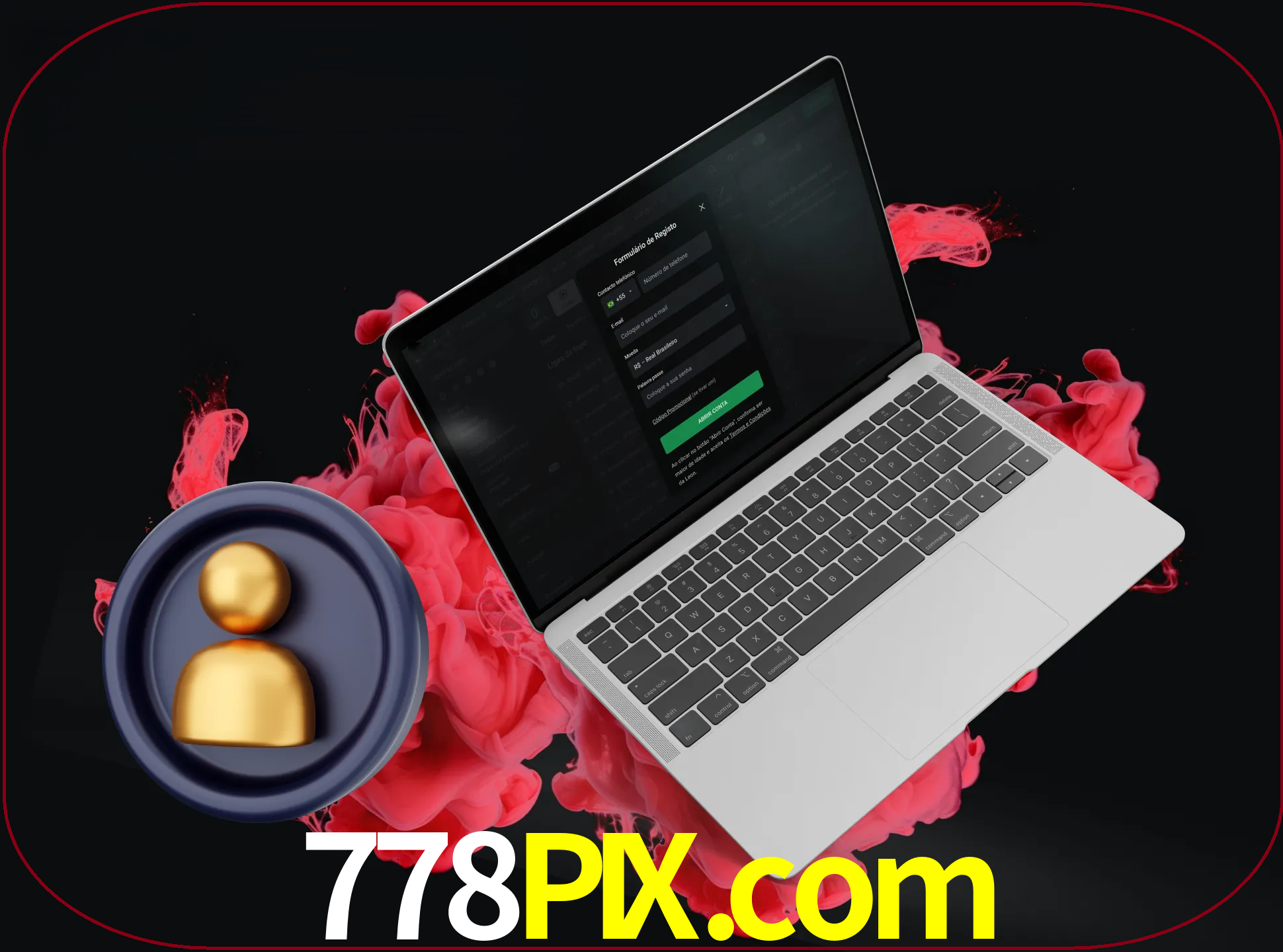 No cabeçalho do site 778pix, clique no botão que o levará a um formulário especial onde terá de introduzir as suas informações actuais.