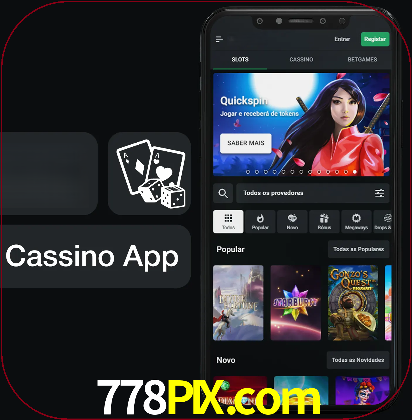 Jogue jogos de cassino e ganhe.